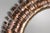 Mid-Century Modern Brutalist Eyelash Copper Mirror by Curtis Jere, Signe For Sale - Image 9 of 14