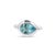 Metal Natural Solitaire Aquamarine Ring 6.5 14k W Gold 1.60 TCW Certified For Sale - Image 7 of 12