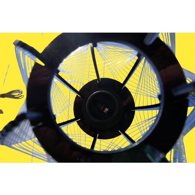 Small Geometric Window Lamp in the style of Paul Secon for Sompex For Sale - Image 9 of 10