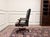 English Chesterfield Desk Chair in Oxblood Leather For Sale - Image 3 of 8