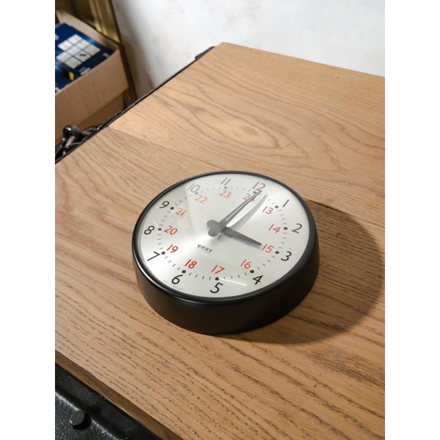 24 Hour Dial Clock from Gent of Leicester, England, 1960s For Sale - Image 11 of 11