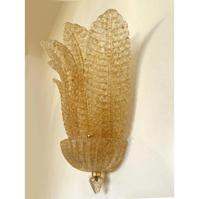 Early 21st Century Murano Glass Sconces by Simoeng, Set of 2 For Sale - Image 5 of 11