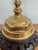 1970s Brass Candlestick Lamp With Carved Wood Base For Sale - Image 6 of 9