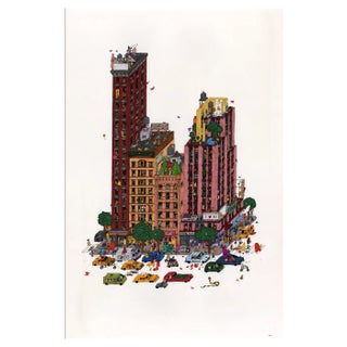 Guillaume Cornet, Flexible Elephant, Ink on Paper, 2020 For Sale