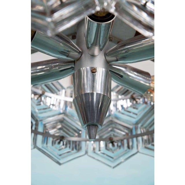 Vintage Hexagon Hanging Lamp For Sale - Image 11 of 18