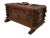 Late 18th century to early 19th century carved walnut box from France.