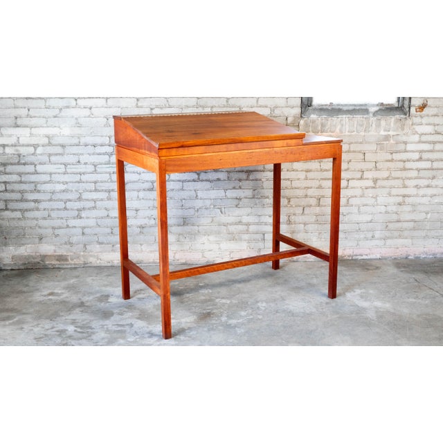 Mid-Century Modern 1990s Vintage Thos Moser Attr. Cherry Wood Standing Drafting Desk For Sale - Image 3 of 15