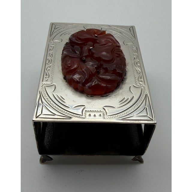 (Description below from Google) This item is an authentic Edward I. Farmer Art Deco sterling silver matchbox cover...