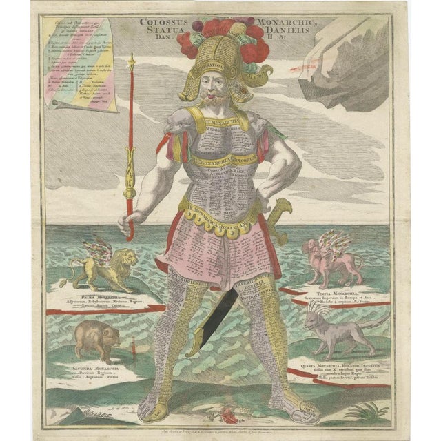 Colossus Depicting King Nebuchadnezzar's Dream, 1740, Engraving For Sale - Image 4 of 4