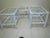 Coastal Bamboo Rattan White Coffee Table With Two End Table Glass Top Set of 3 For Sale - Image 11 of 12
