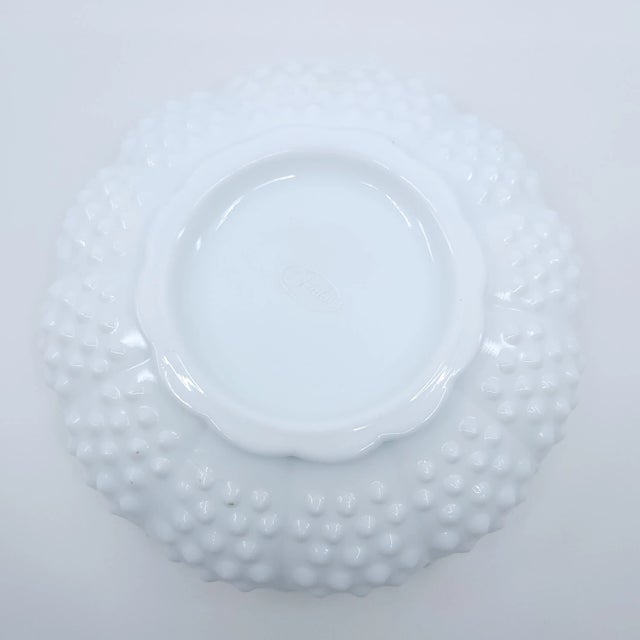 Vintage Fenton Hobnail Milk Glass Ashtray For Sale - Image 10 of 11