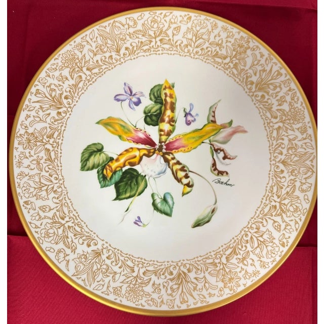Set of 5 Limited Edition Decorative Boehm Flowers of the World Collectible Plates 10.5". Made in England. Including:...