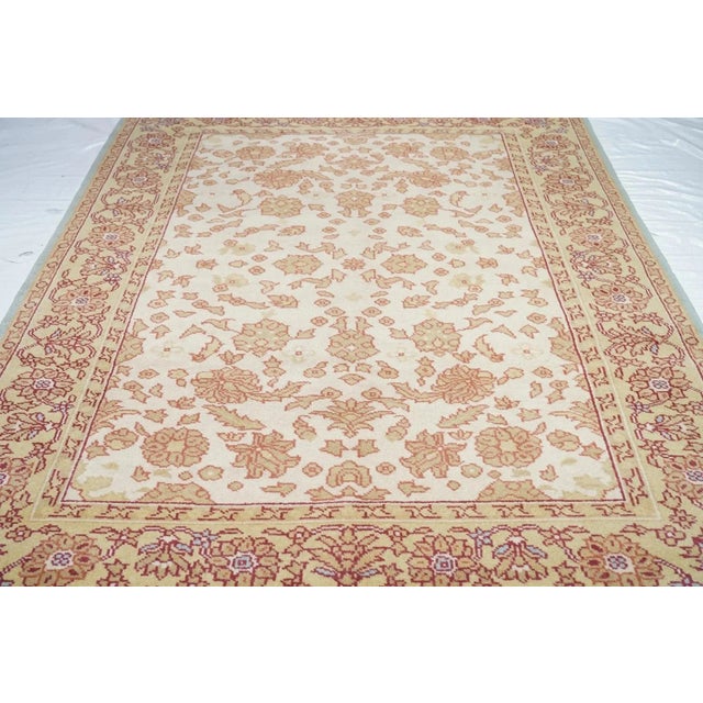 Cream Oushak Rug 6' X 9' For Sale - Image 8 of 11
