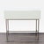 West Elm Sculpted Geo Console Table With Antique Brass Legs For Sale In San Francisco - Image 6 of 9