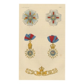 St Michael and St George Order, 1844, Paper For Sale