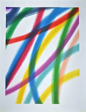 Piero Dorazio, Abstract Composition, Original Etching, 1990