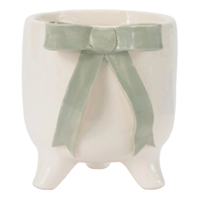 Decorative Bow Scultped Container (Set of 4) For Sale