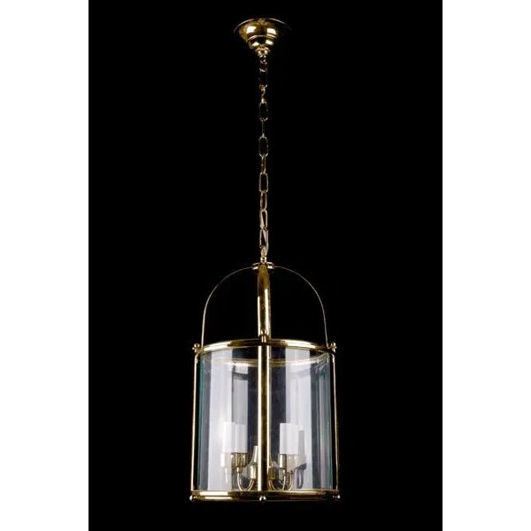 Contemporary Centra Lantern in Brass Finish For Sale - Image 3 of 3