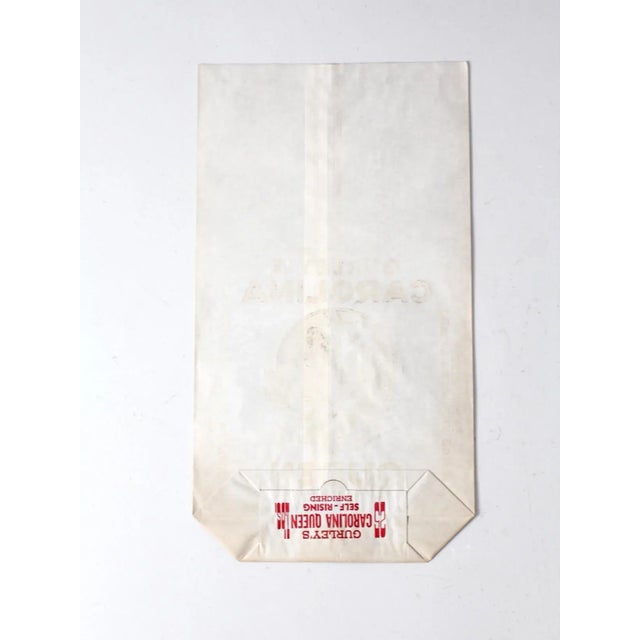 This is a vintage Gurley's Carolina flour sack bag. Created to hold 25 lbs of Gurley's Carolina Queen Self-Rising Flour,...