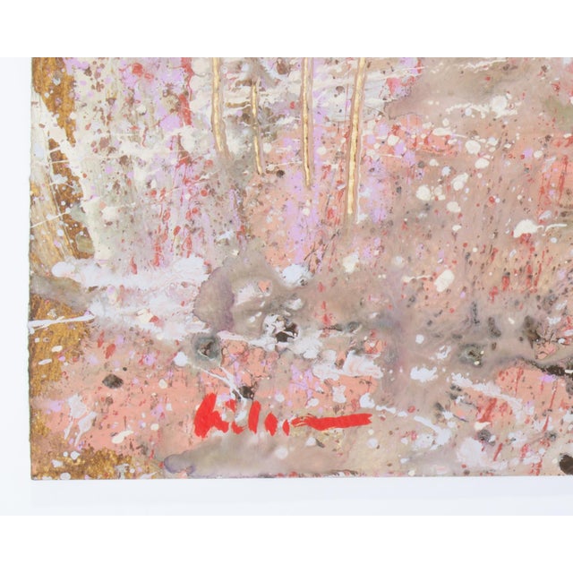 1980s Abstract Acrylic Landscape by Harry Hilson For Sale In Indianapolis - Image 6 of 7