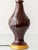1960s Hollywood Regency Chocolate Brown Ceramic Table Lamp For Sale - Image 9 of 14