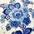 Cornflower Blue 1940s Vintage Hollywood Regency Boho Chic Delft Hand Painted Covered Trinket Box For Sale - Image 8 of 13