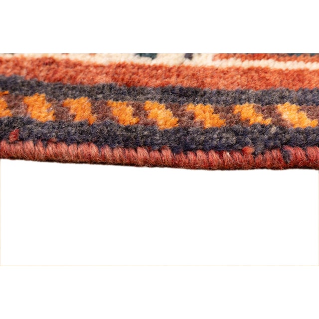 Semi-Antique Hand-Knotted Persian Qashqai Rug 5'3" X 8'8" For Sale - Image 11 of 14