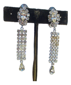 Rhinestone Clip-on Earrings