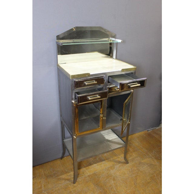 Metal Vintage Dentists Cabinet, 1950 For Sale - Image 7 of 15