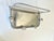 French mid century coat rack with adjustable mirror, 4 hooks and shelf in a late Deco / Bauhaus style, dating from the mid...