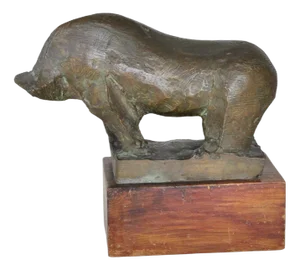Headless Animal Sculpture, 1950s, Bronze