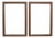 Pair of Wood Picture Frames Fits 28" X 22" Rabbet Opening For Sale
