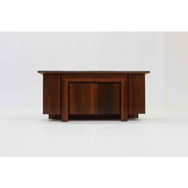 Brown Vintage Italian Walnut Sideboard, 1970s For Sale - Image 8 of 8
