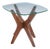 Adrian Pearsall for Craft Associate Mid Century Walnut Jacks Side Table For Sale
