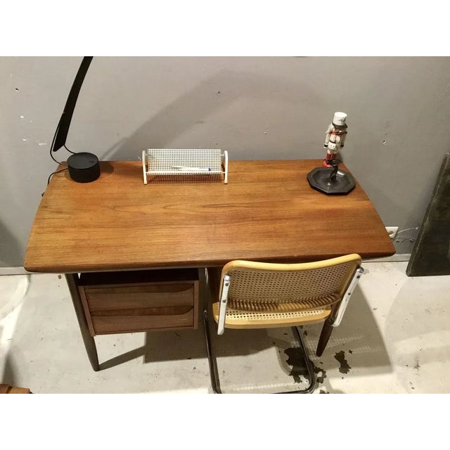 Dutch Design Desk by Tijsseling for Hulmefa Nieuwe Pekela, in Very Good conditions. Designed 1950 to 1959 This piece has...