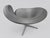 Offered is an original VARIER Peel Club lounge chair from around 2008, upholstered in light gray faux leather. The VARIER...