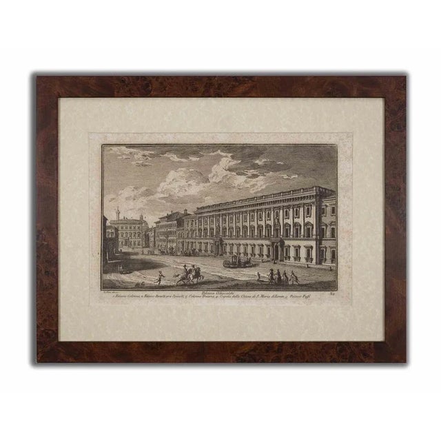 Giuseppe Vasi, Odescalchi Palace, Original Etching, 1754 For Sale - Image 4 of 4