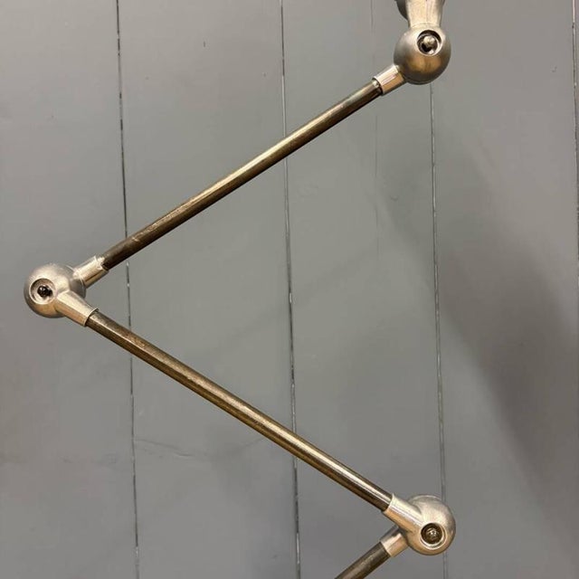 Polished Five-Arm Floor Lamp with Black Brand Plate from Jieldé, 1950s For Sale - Image 15 of 18