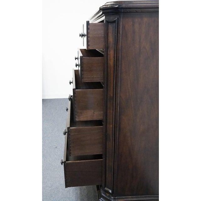 Stanley Furniture Walnut Contemporary Traditional 46" Chest of Drawers 128-13-12 For Sale In Kansas City - Image 6 of 12
