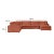 Cali Rust 7-Piece Performance Fabric Modular Large Chaise Sectional For Sale In Los Angeles - Image 6 of 7