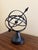 French Country Vintage English Country Iron Black Garden Armillary Sundial For Sale - Image 3 of 10