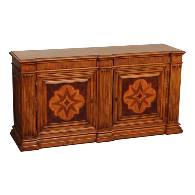 Ethan Allen 'Lombard' Marquetry Sideboard For Sale