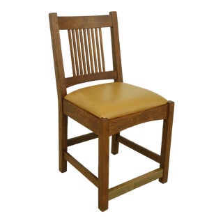 Stickley Mission Oak Arts & Crafts Chair For Sale