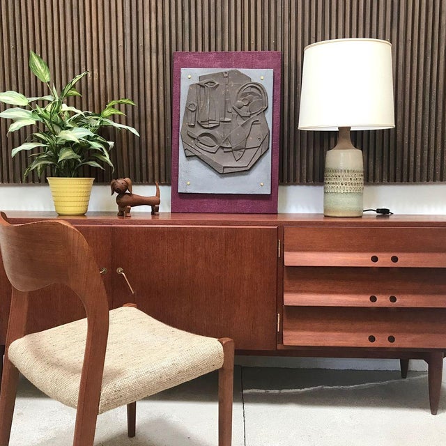 Beige Ceramic Table Lamp from Søholm Stoneware, 1960s For Sale - Image 8 of 18