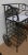 Charming heavy ornate iron Wine Bar on wheels. This is a gorgeous cast iron Wine Cart or Bar Table, beautiful design with...