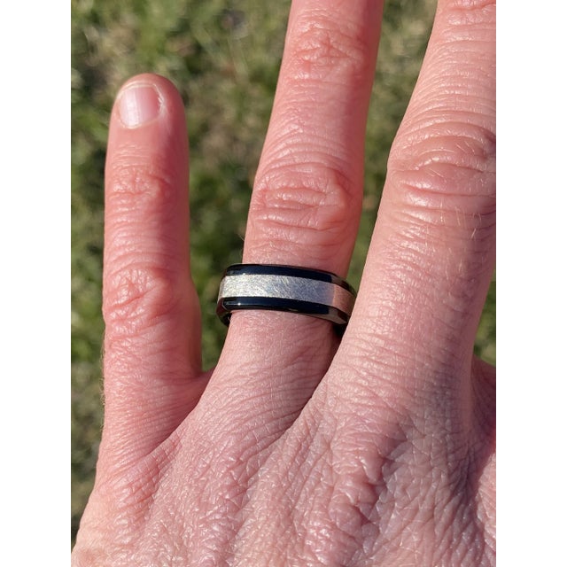 2000 - 2009 The Maple: Torque Signed Black Cobalt and White Gold Wedding Band For Sale - Image 5 of 9