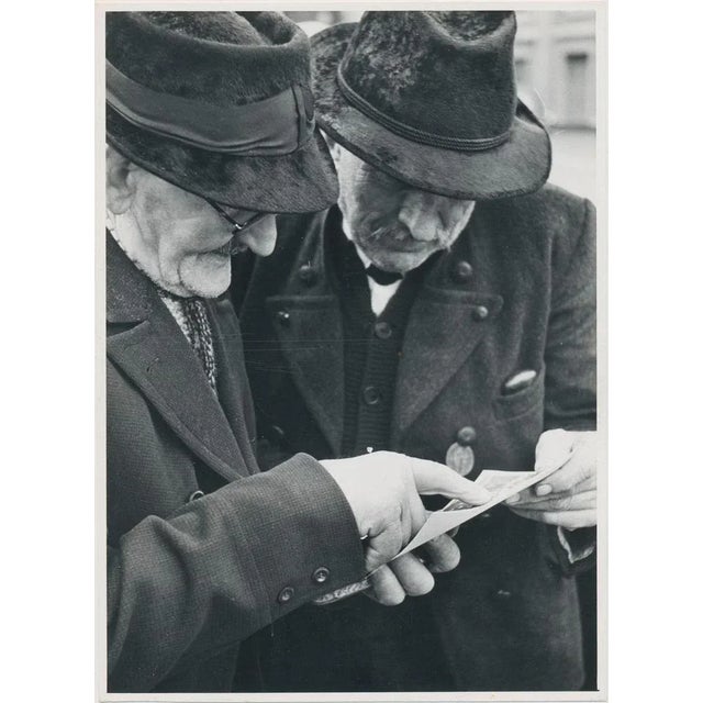 1950s Gentlemen, Italy, 1950s, Black & White Photograph For Sale - Image 5 of 5