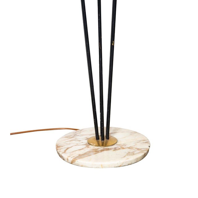 Alberello Floor Lamp by Stilnovo, Brass and Murano Glass, 1960s Italy For Sale - Image 3 of 5