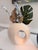 Pair of Portuguese Modernist Sculptural Donut Vases by Sporvil Ceramics | Blue & Speckled White For Sale In Charleston - Image 6 of 8