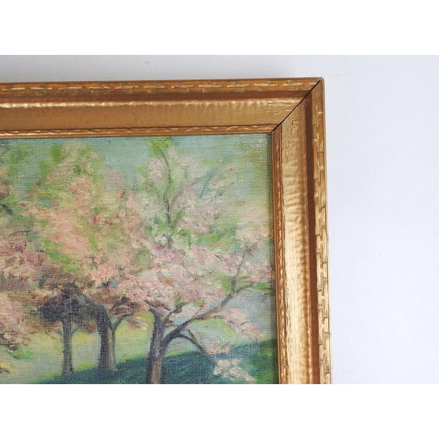 English Vintage Pastoral Landscape With Sheep Painting For Sale - Image 3 of 5